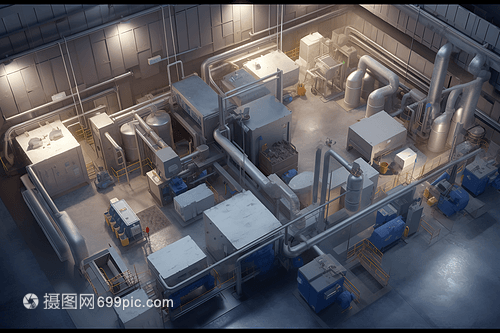 3D化妝品生產環境渲染圖